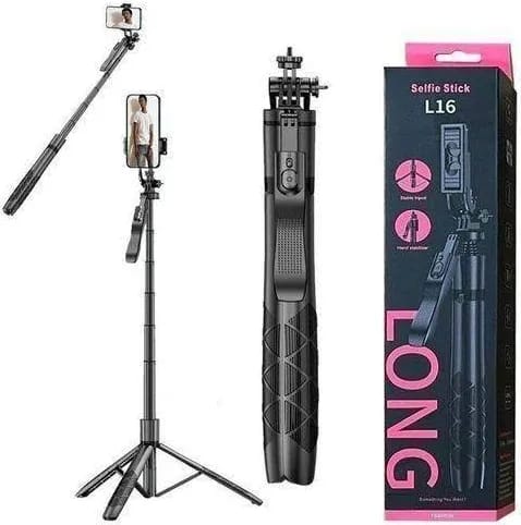 L16 Long Selfie Stick & Stable Tripod Stand